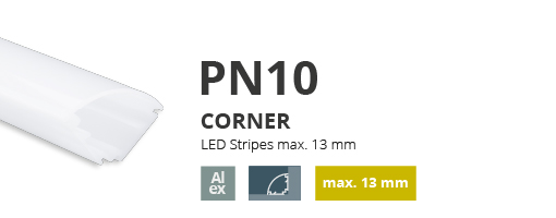 Profil alumini per shirit LED 10