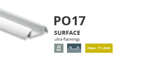 Profil alumini per shirit LED 15