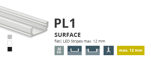 Profil alumini per shirit LED 3