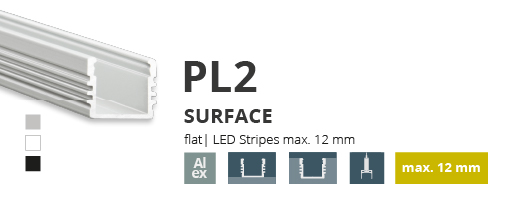 Profil alumini per shirit LED 4