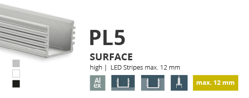 Profil alumini per shirit LED 6
