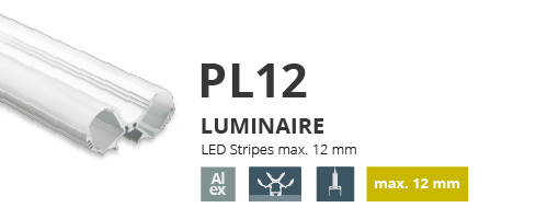Profil alumini per shirit LED 8